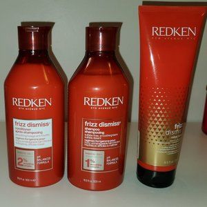 Frizz Dismiss Sulfate-Free Shampoo, Conditioner, & Rebel Tame Leave-In Cream